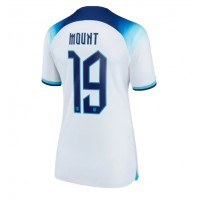 Camisa de Futebol Inglaterra Mason Mount #19 Equipamento Principal Mulheres Mundo 2022 Manga Curta